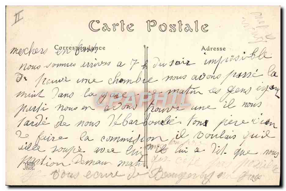 CPA Militaria Bourges Depot du materiel d'artillerie  — Rückseite