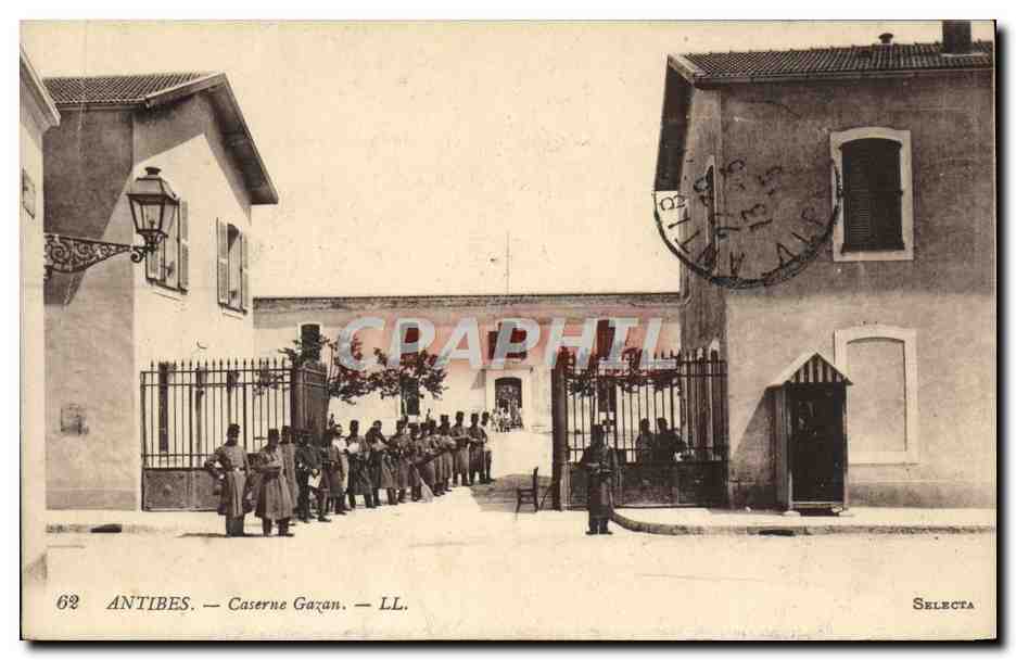 CPA Militaria Antibes Caserne Gazan 
