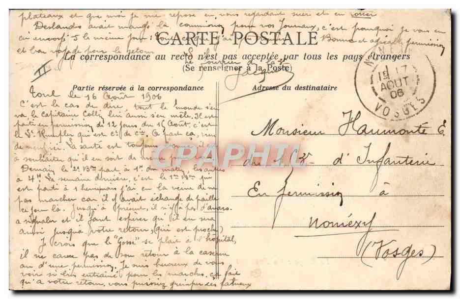 CPA Militaria La soupe un accident  — Rückseite