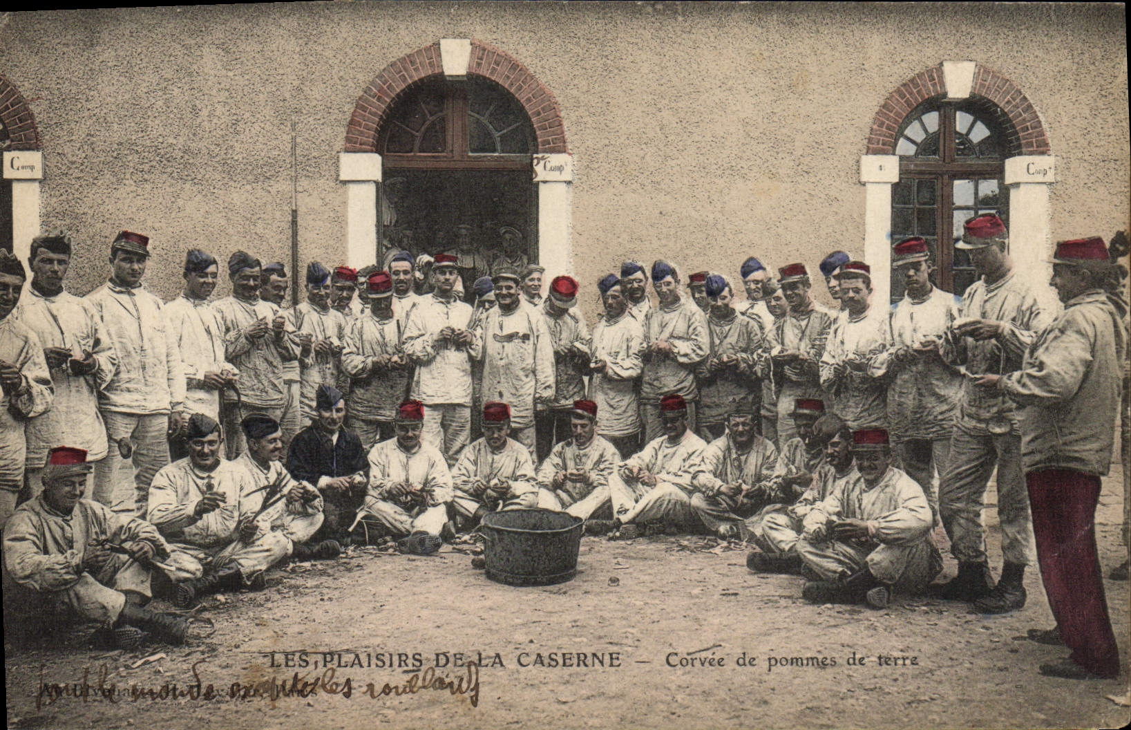Les plaisirs de la caserne — Corvée de pommes de terre — Éditeur non visible