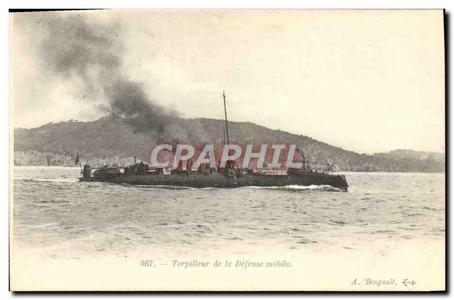 CPA Bateau Torpilleru de le defense nationale 