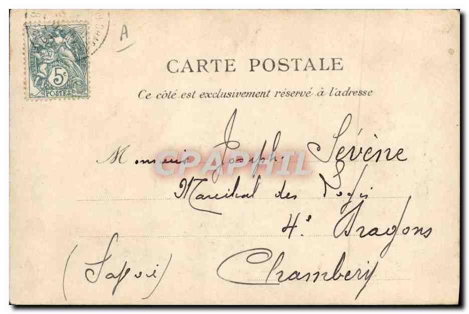 CPA Bateau Toulon Le Magenta  — Verso