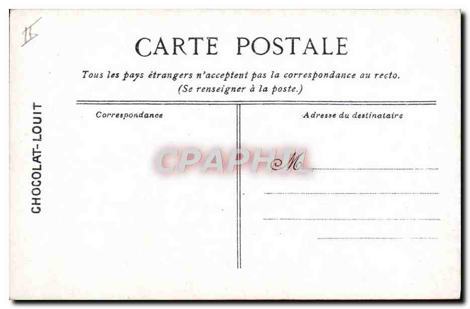 CPA Bateau Le D'Entrecaux croiseur de 2eme classe — Verso