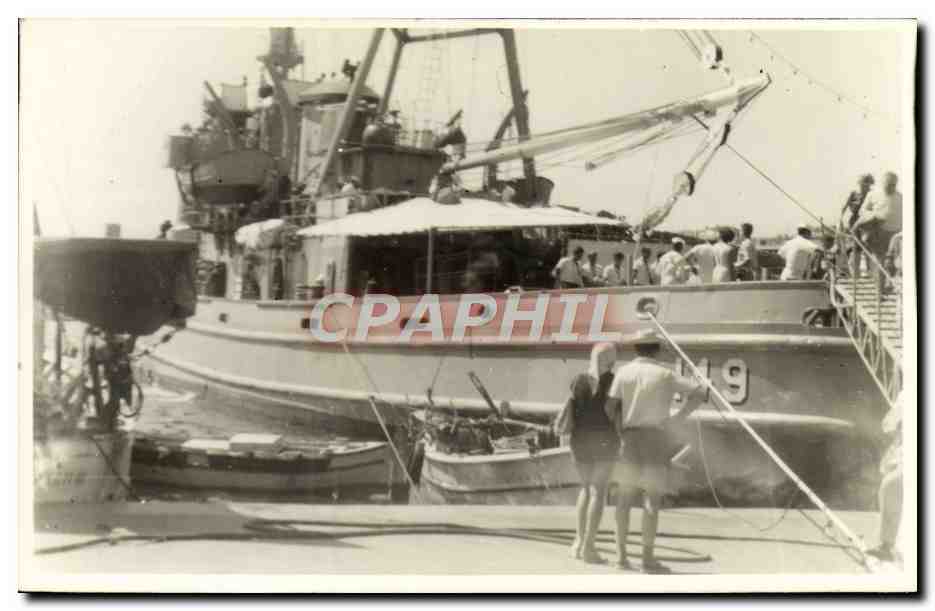 CARTE PHOTO Bateau 