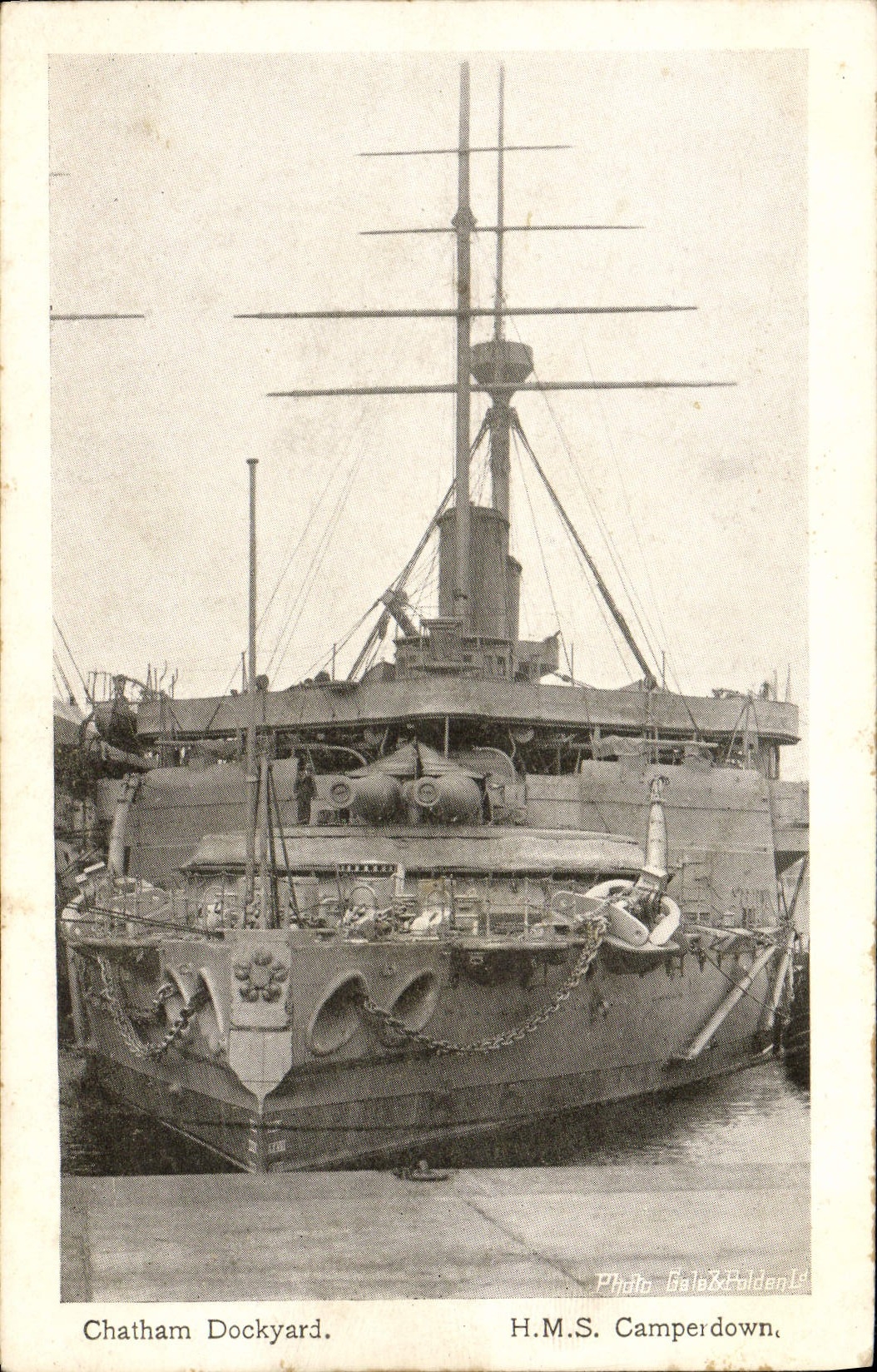 CPA Bateau Chatham Dockyard HMS Camperdown 