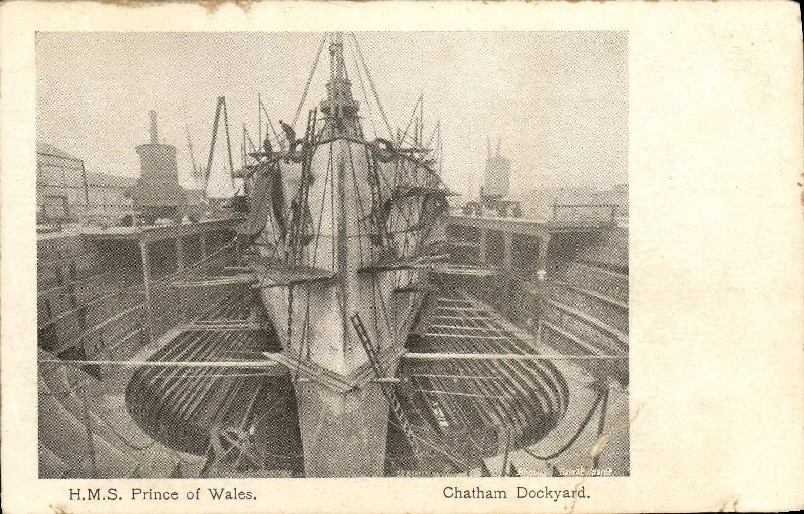 CPA Bateau HMS Prince of Wales Chatham Dockyard
