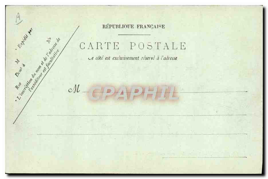 CPA Bateau Le Havre Navire de gurre au large  — Verso