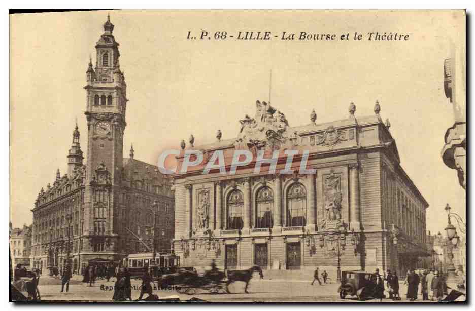 CPA Lille La Bourse et le Theatre 