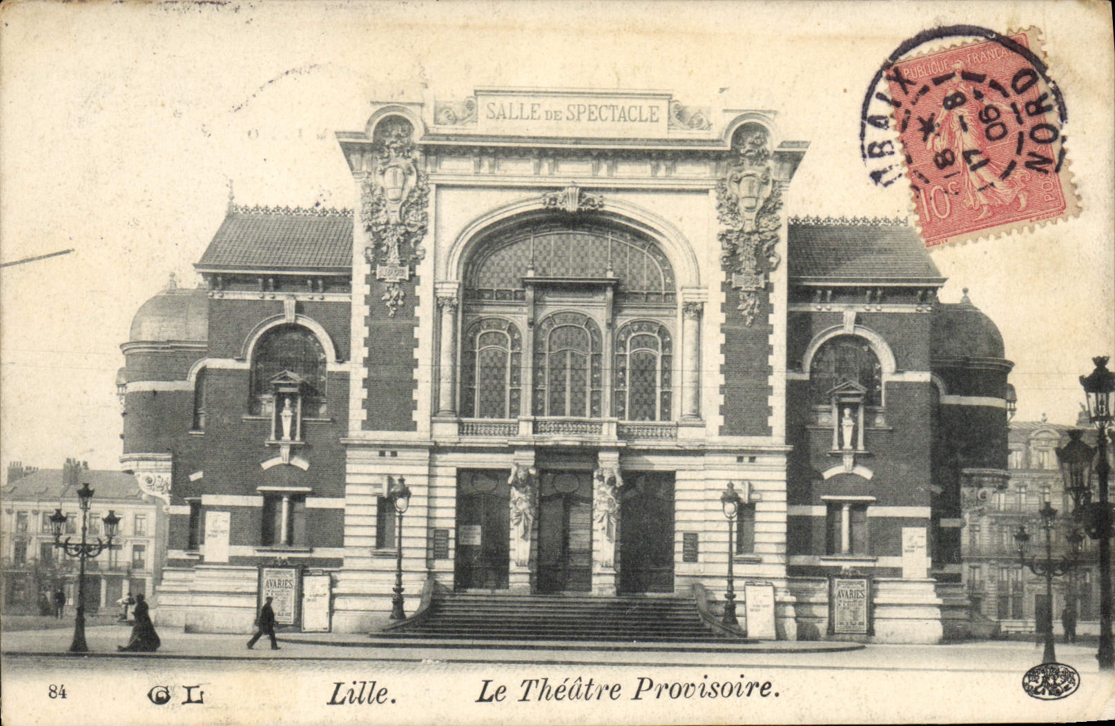 CPA Lille Le Theatre provisoire 