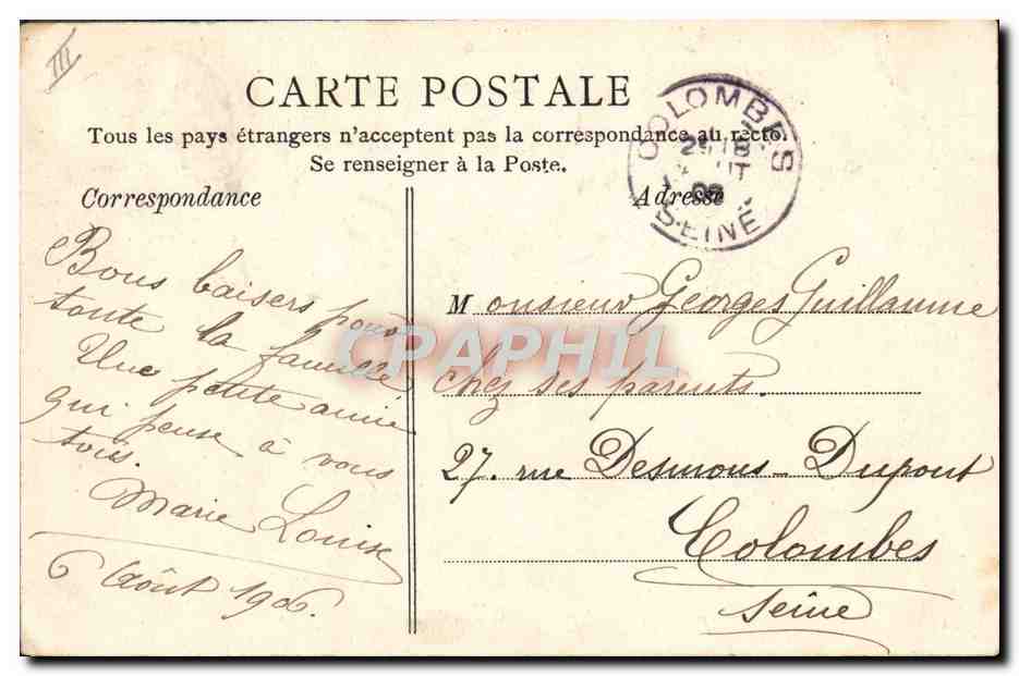 CPA Lille Le Theatre provisoire  — Rückseite