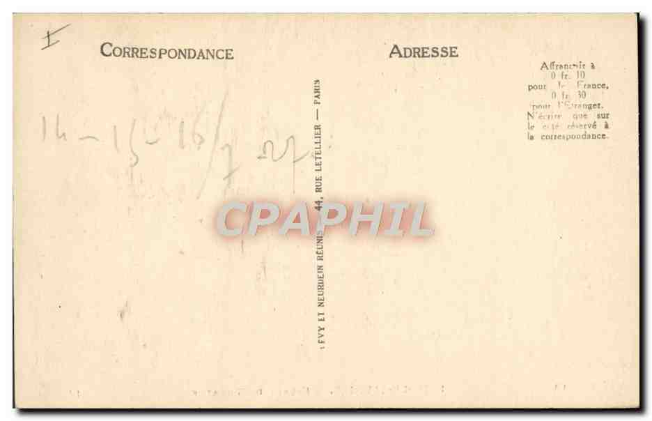 CPA Lons le Saulnier Facade du Theatre  — Verso