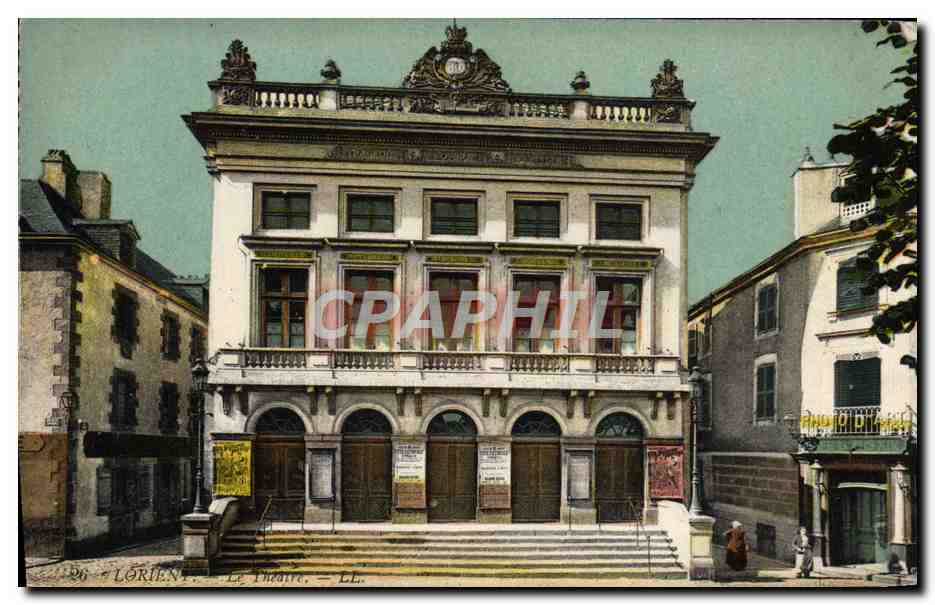 CPA Lorient Le Theatre Cafe Louis XIV