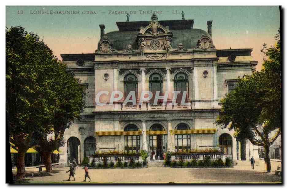 CPA Lons le Saulnier Facade du Theatre 