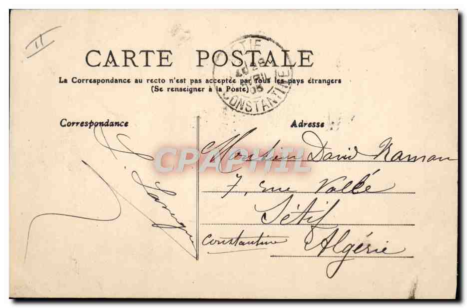 CPA Limoges Le Theatre  — Verso