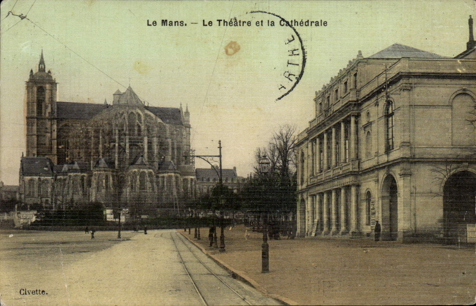 Le Mans — Le Théâtre et la Cathédrale — Civette