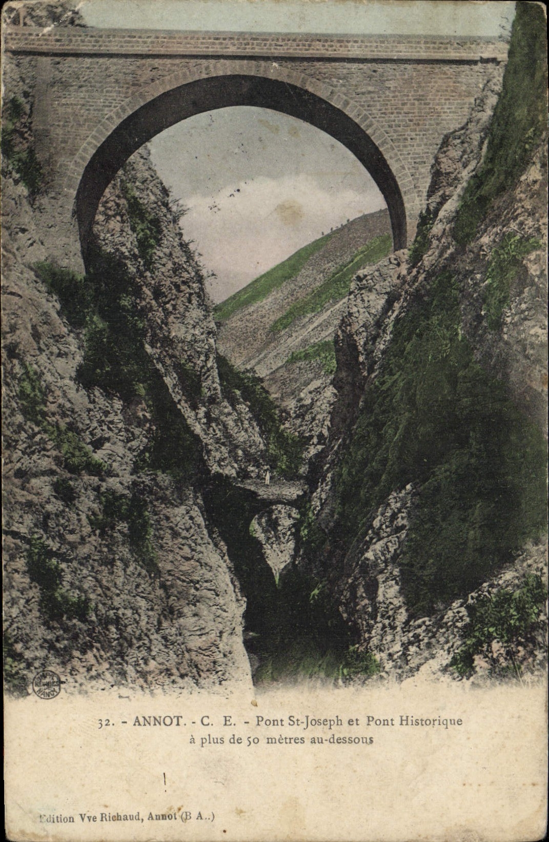 CPA Annot Pont St Joseph et Pont Historique 