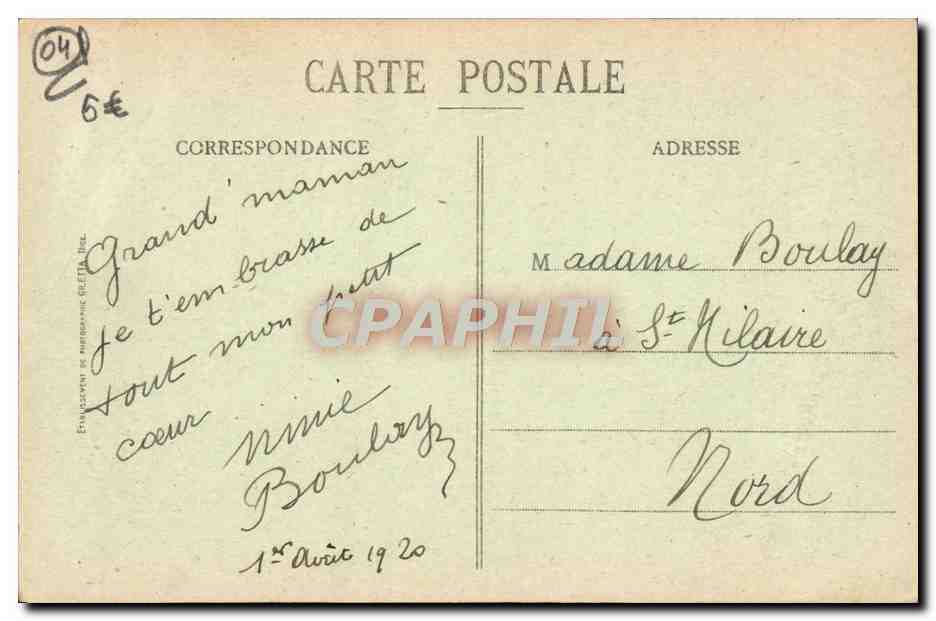 Annot (B.-A.) - Station estivale, alt. moyenne 700m - Entrée souterraine de la Chambre du Roi — Édition Giletta, n° 3771 — Reverso