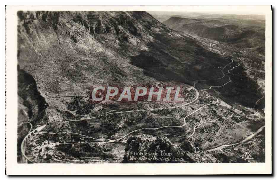 CPM Gorges du Loup Vue sur le pont du loup