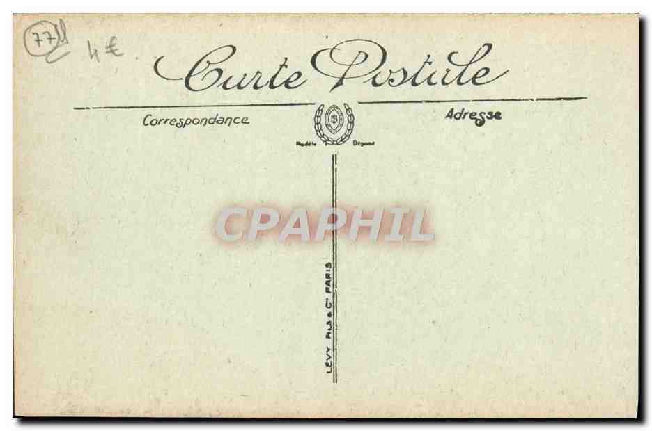 CPA Meaux Monument du General Raoult mort a Reichsoffen — Rückseite