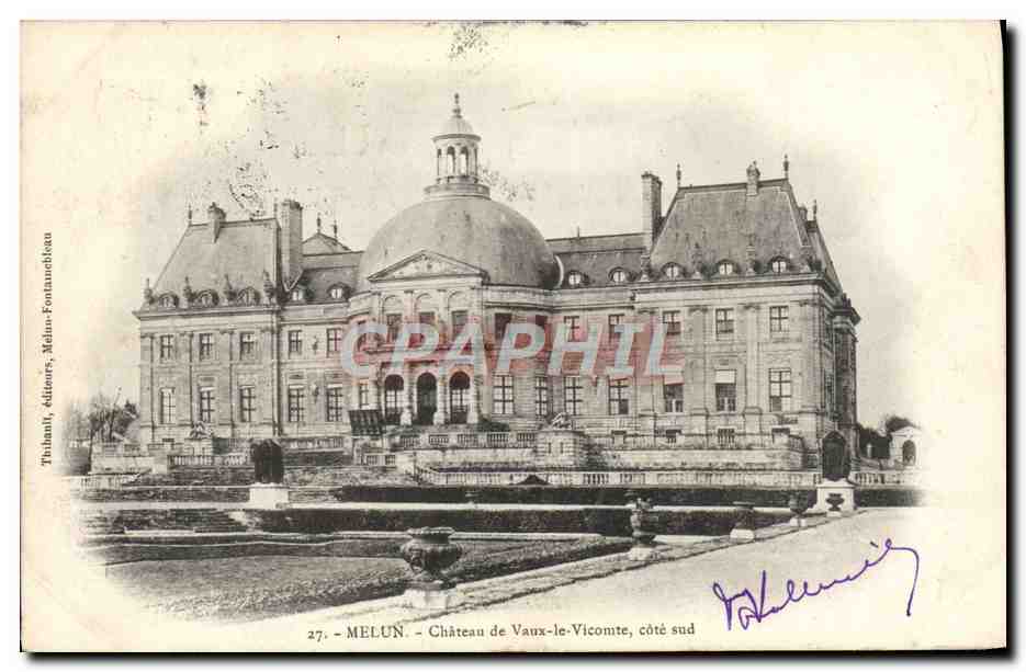 CPA Melun Chateau de Vaux le Micomte cote Sud