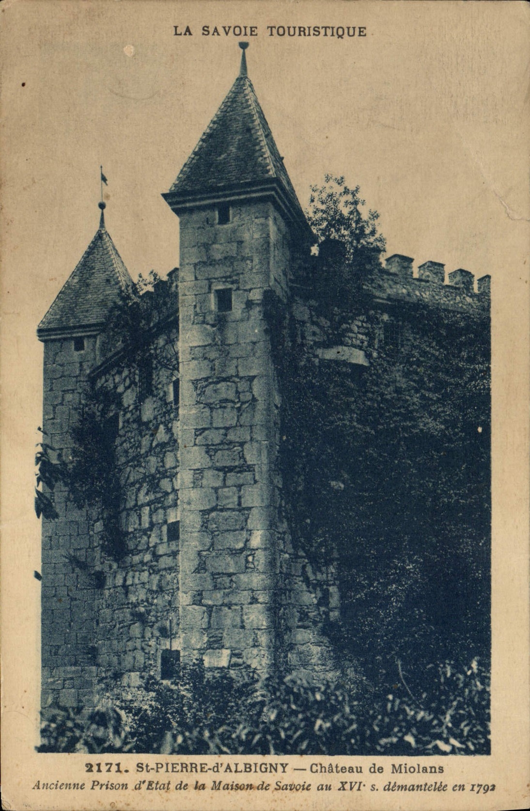 CPA St Pierre d'Albigny Chateau de Miolans Ancienne prison d'etat de la maison de la sante