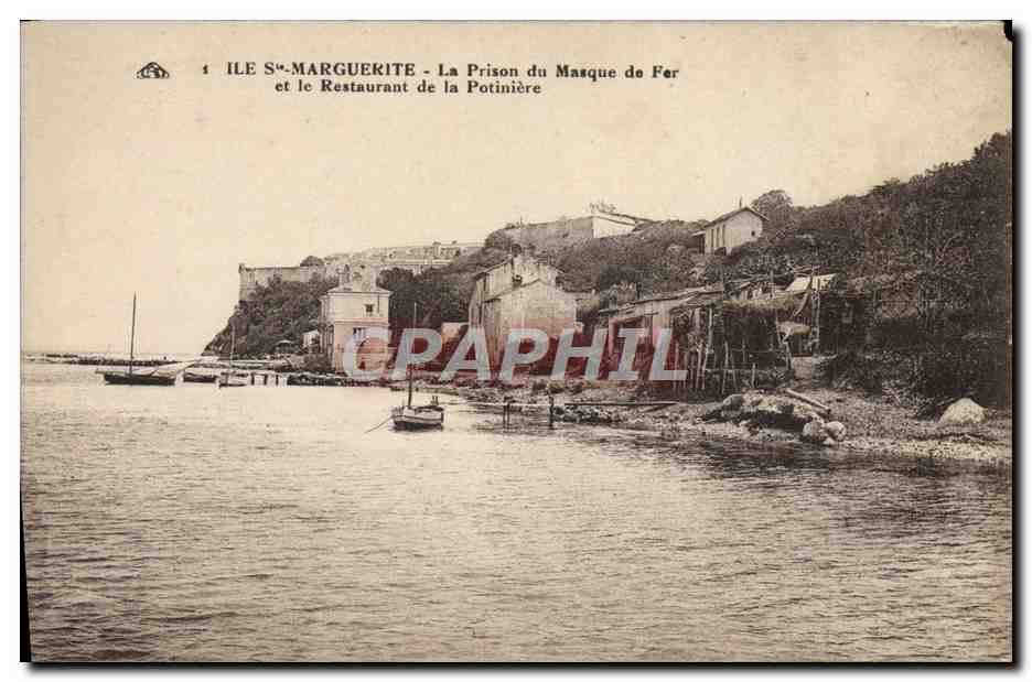 CPA Ile St Marguerite La Prison du Masque de Fer et le Restaurant de la Potinere