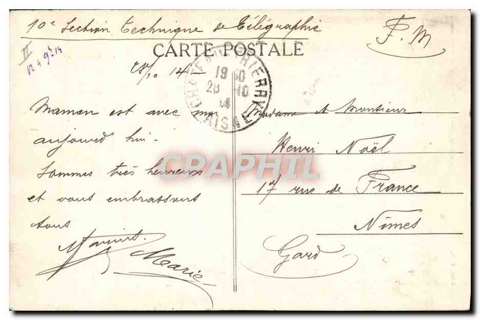 Château-Thierry — Souterrains du vieux Château, Le Puits et l'Escalier des Oubliettes — Éditeur C. L. B. n°90 — Verso