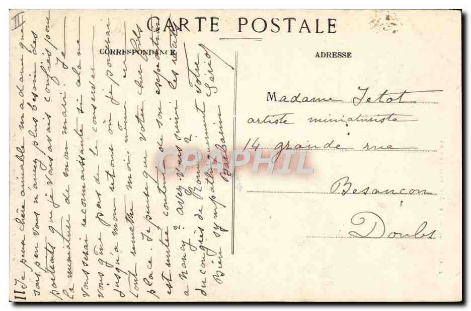 CPA Gaillac Les Anciennes Prisons — Rückseite