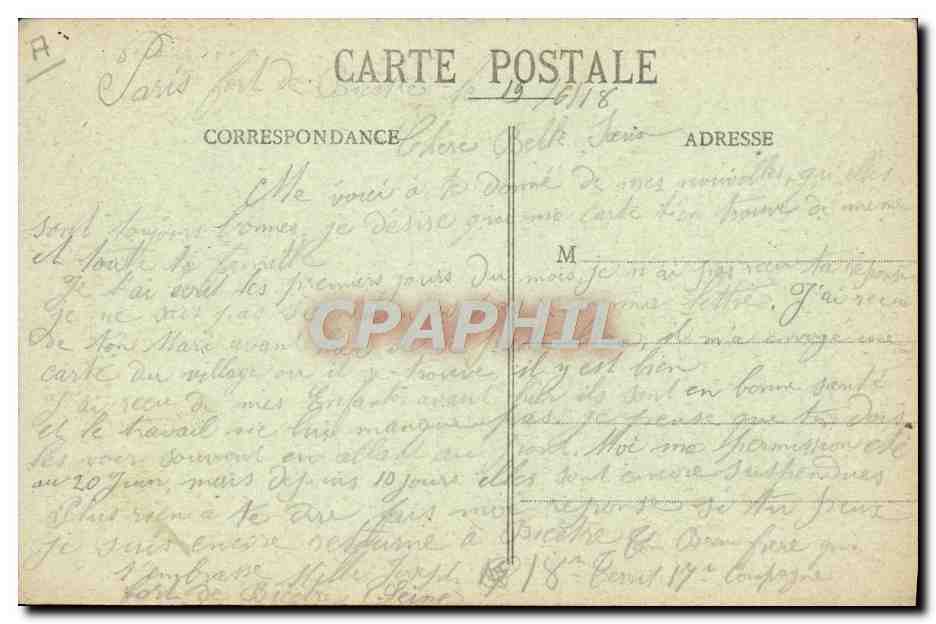 CPA Etablissement Penitentiaire de Fresnes Vue d'ensemble des 3 divisions Prison — Rückseite