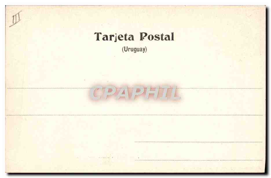 CPA Montevideo Carcel Penitenciaria prison Uruguay — Rückseite