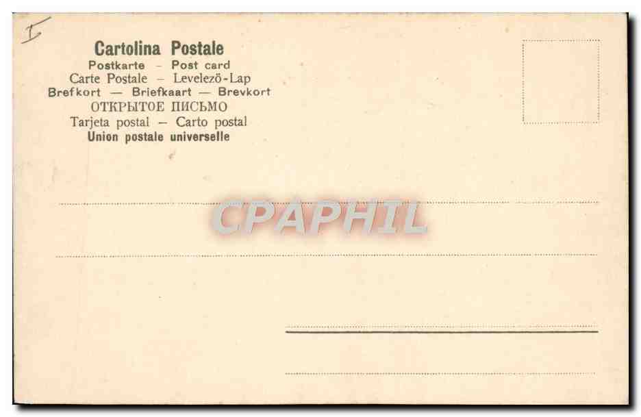 CPA Volcan Napoli Eruzione del Vesuvio — Rückseite