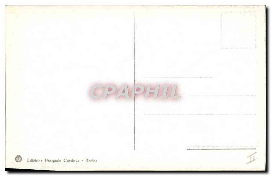 Vesuvio - Stazione crollante - Parte del gran cratere — Édition Pesquale Cordova, Resina — Verso
