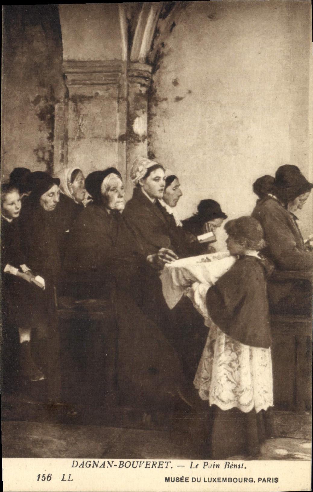 CPA Dagnan Bouveret Le pain benit Musee du Luxembourg Paris 