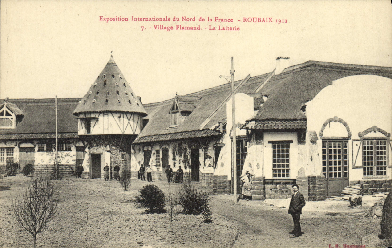 Village Flamand - La Laiterie — Exposition Internationale du Nord de la France - ROUBAIX 1911 — L. S. Hautmont