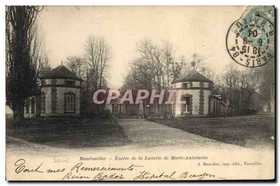 Rambouillet — Entrée de la Laiterie de Marie-Antoinette — A. Bourdier, imp.-édit., Versailles