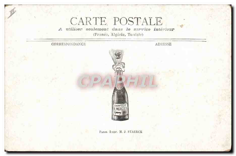 CPA Enfant Champagne mercier Epernay — Verso