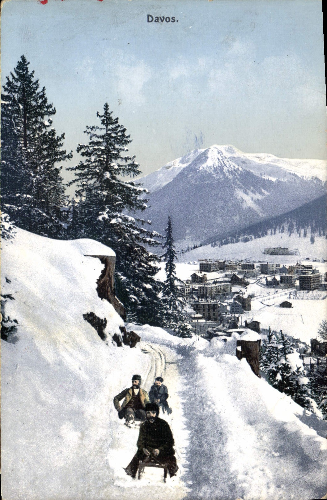 CPA Sports d'hiver Ski Davos Suisse Luge