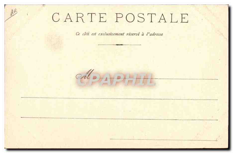 Une partie de luge — enfants glissant sur une pente enneigée — éditeur J.J. 30006 — Verso
