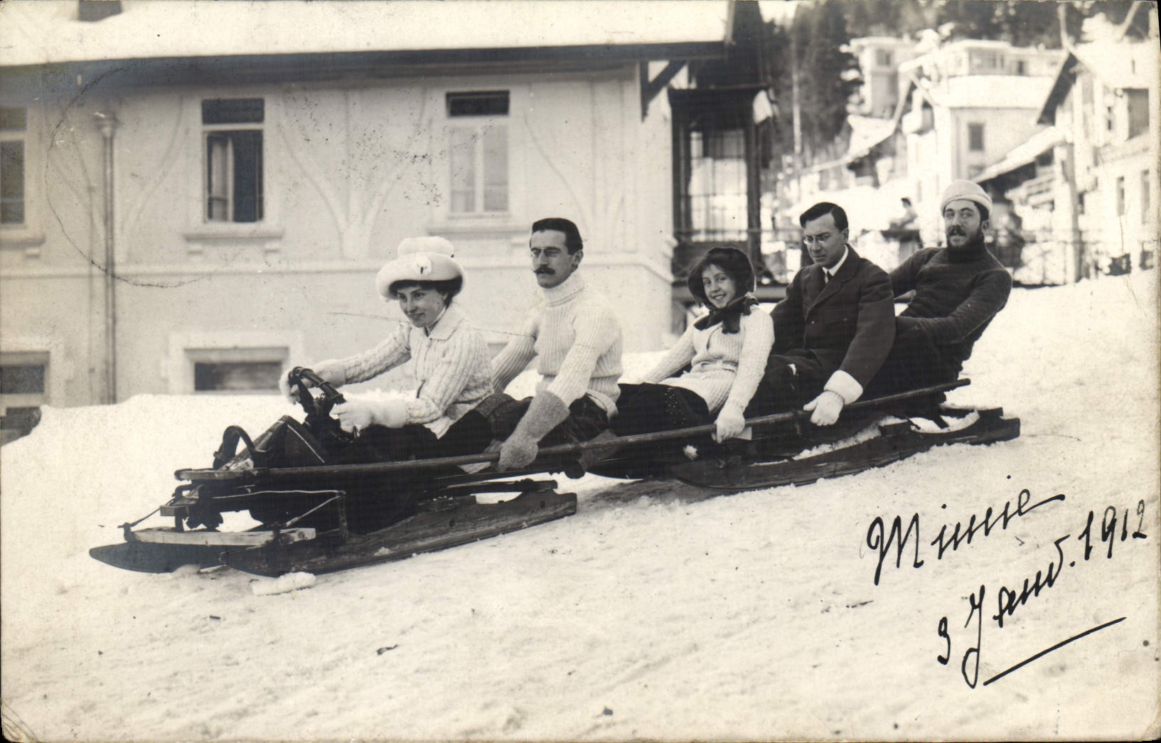 Ski d'hiver à Missie — 3 janvier 1912 — éditeur inconnu