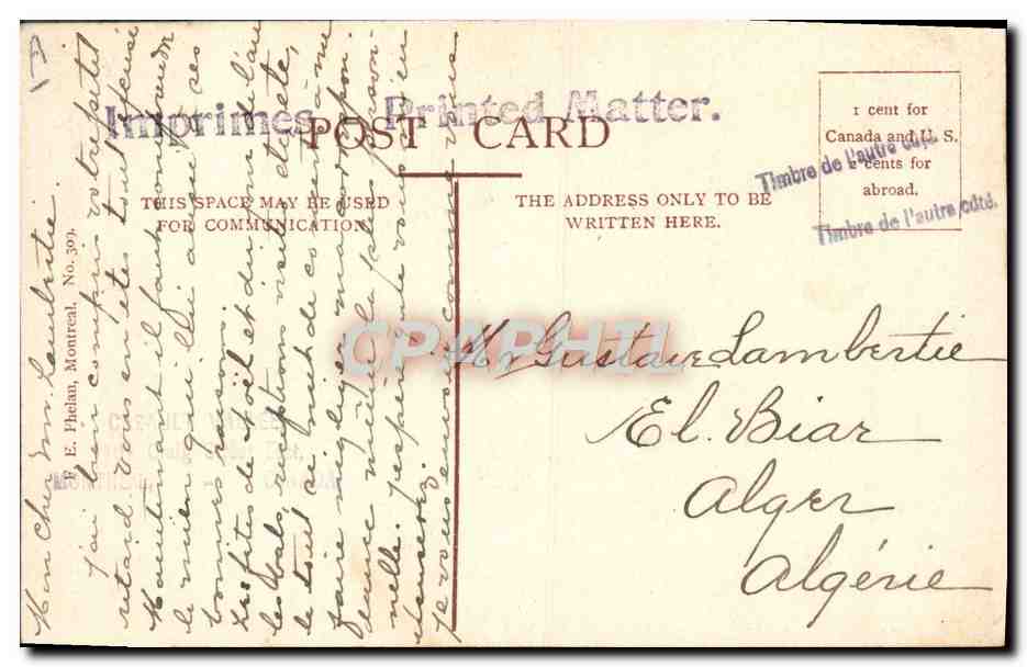 Tobogganing — The Spill, Montreal — Canada Post — Verso
