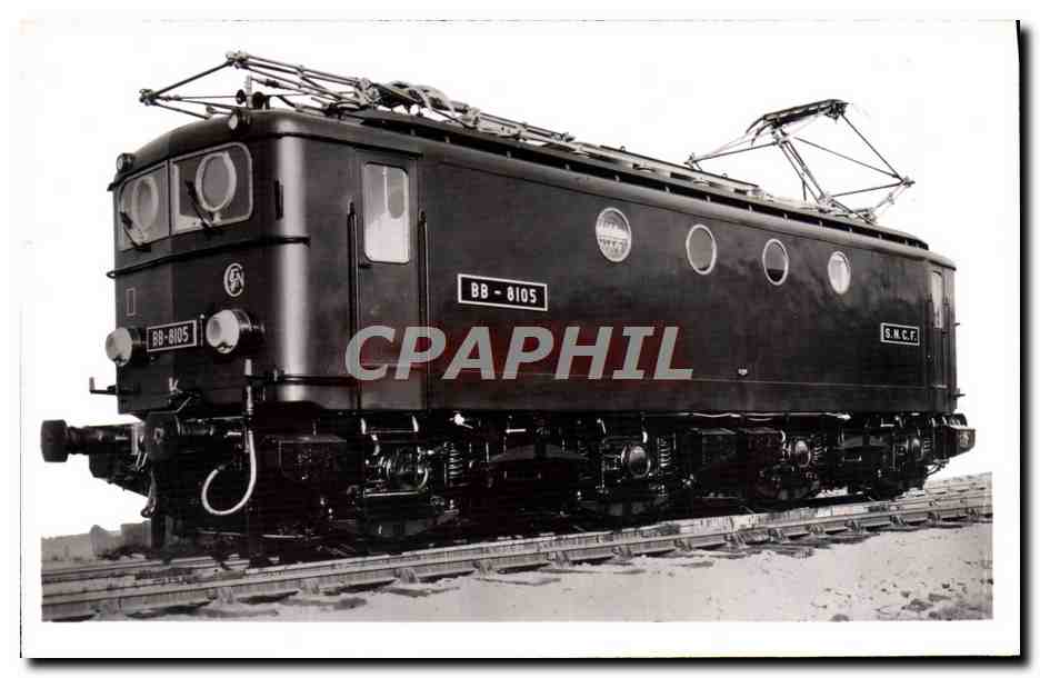 CPA Train Locomotive electrique a courant continu Type Bo Bo