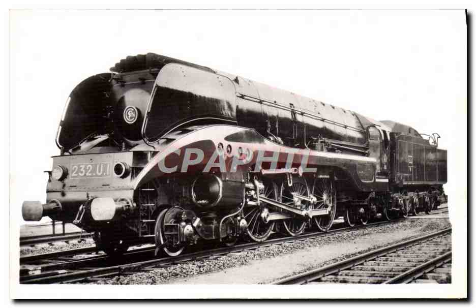 CPA Train Locomotive 232 U Tender 36 B