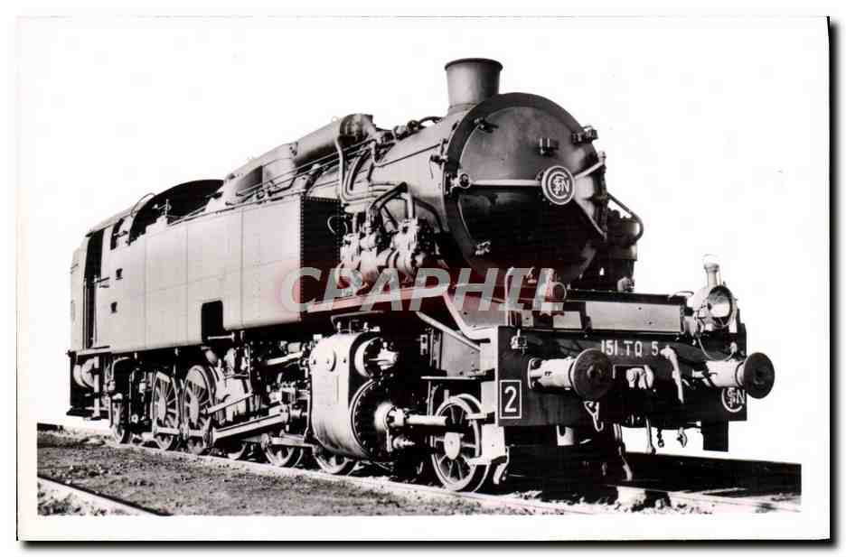 CPA Train Locomotive Tender 151 TQ