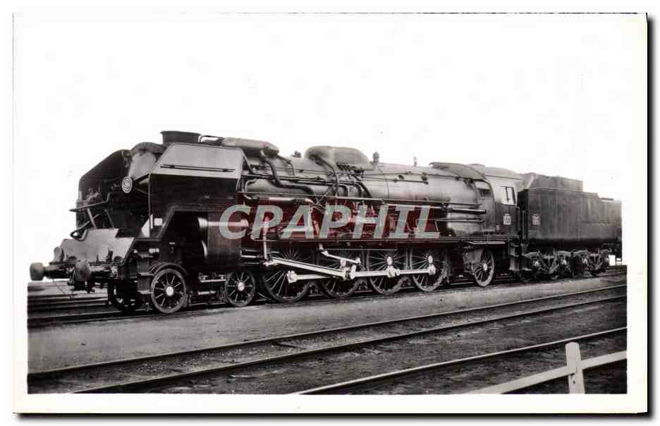 CPA Train Locomotive 241 P Tender 34 P