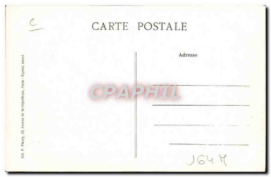 CPA Train Automotrice type TE a 2 bougies Service de banlieue — Rückseite