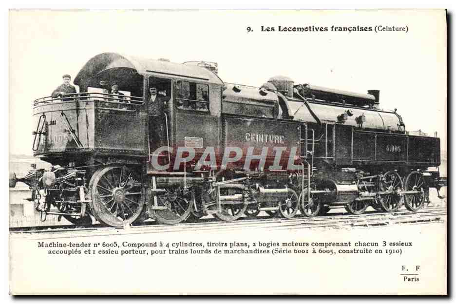CPA Train Locomotive Machine tender 6005