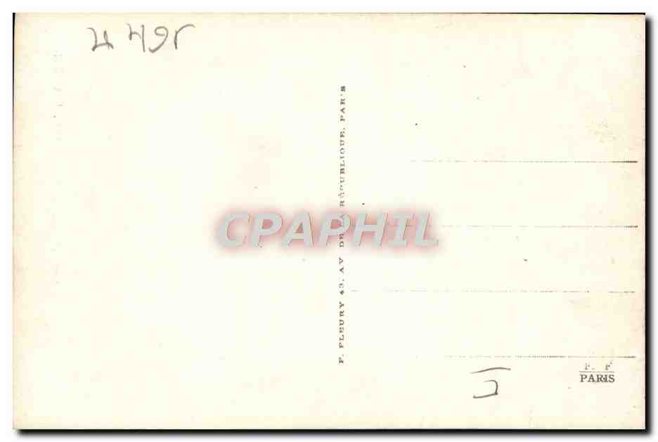 CPA Train Locomotive Machine 140 1250 detelee — Rückseite