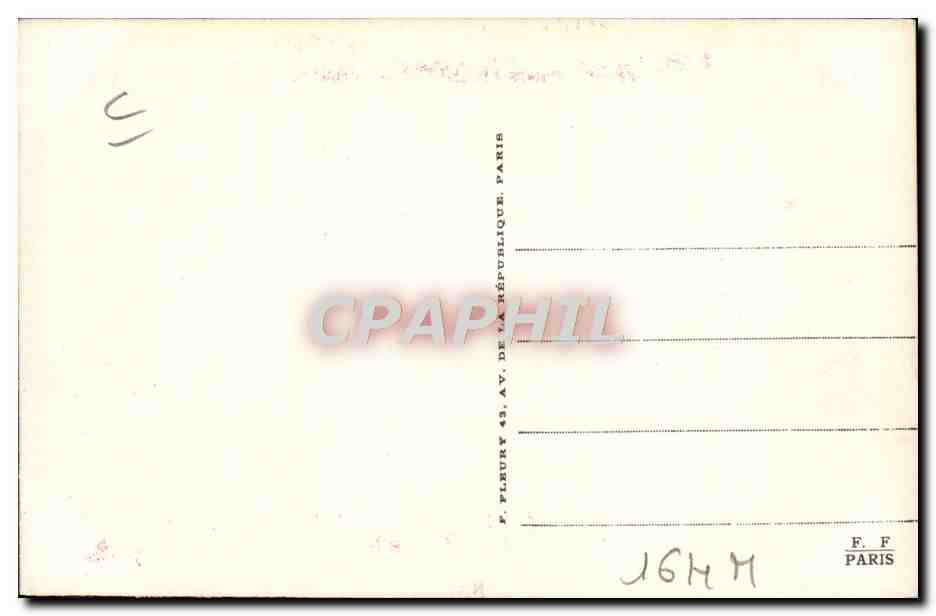 CPA Train Locomotive Serie Z 6000 B B — Verso