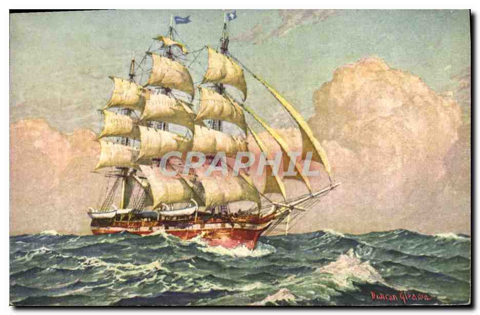 Navire à voile — mer agitée — Duncan Girdron