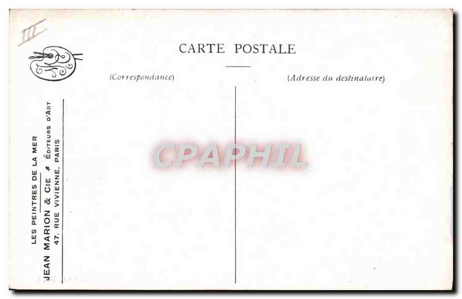 Bateau à voile — côtes hollandaises — L. Royan, Série 10, No. 1 — Reverso